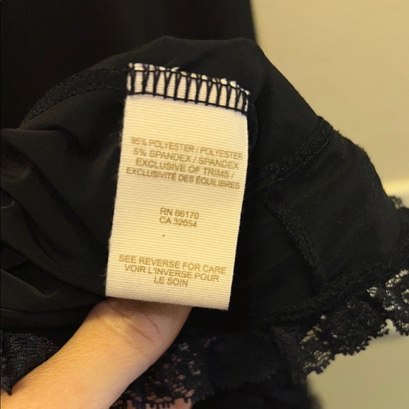 VINTAGE Y2K NICKY HILTON NAVY BLUE LACE LINGERIE STYLE MINI DRESS - Picture 6 of 6